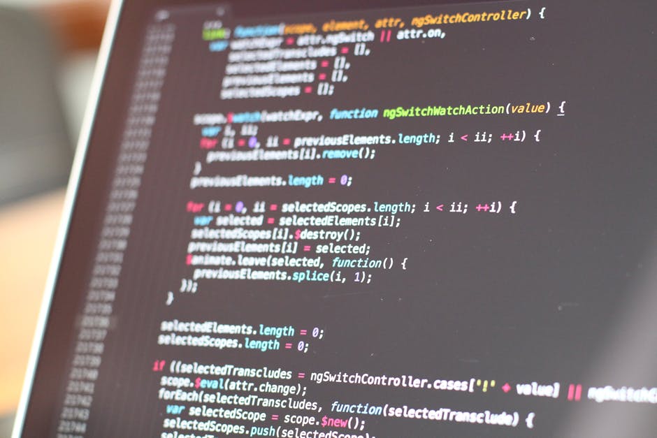 A computer screen displaying a code editor with an open HTML file named 'index.html'. The code shows elements of a basic web page structure, including the doctype declaration, html tag with language a